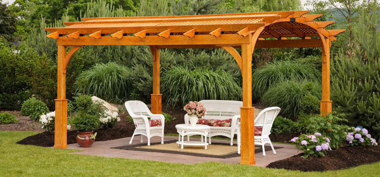 Cedar Wood Pergola Installation in Agoura Hills, CA